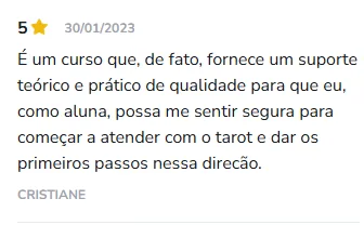 Avaliação de aluno na Hotmart