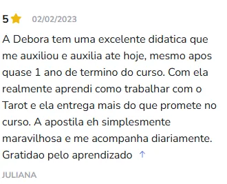 Avaliação de aluno na Hotmart