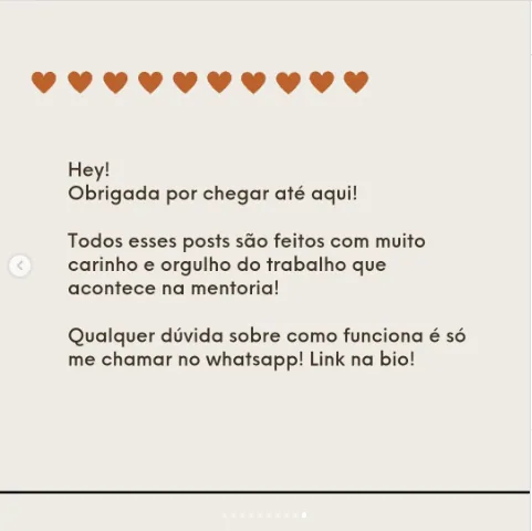 Depoimento de Andrea no Instagram