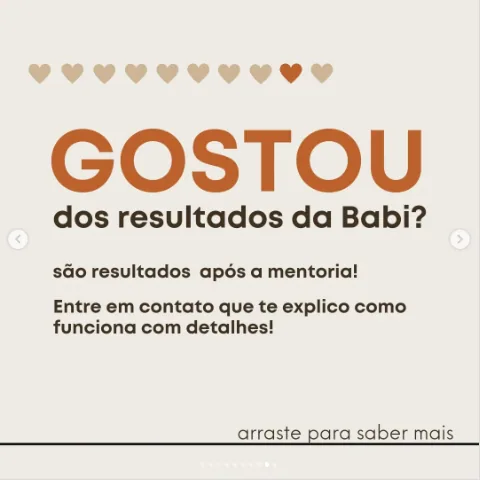 Depoimento de Babi no Instagram