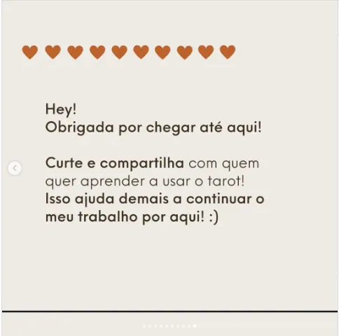 Depoimento de Carol no Instagram