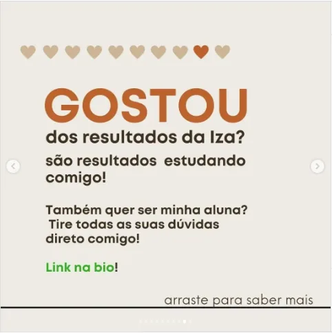 Depoimento de Iza no Instagram