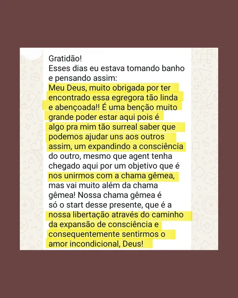 Depoimento 06 sobre consciências — Portal Chamas Gêmeas