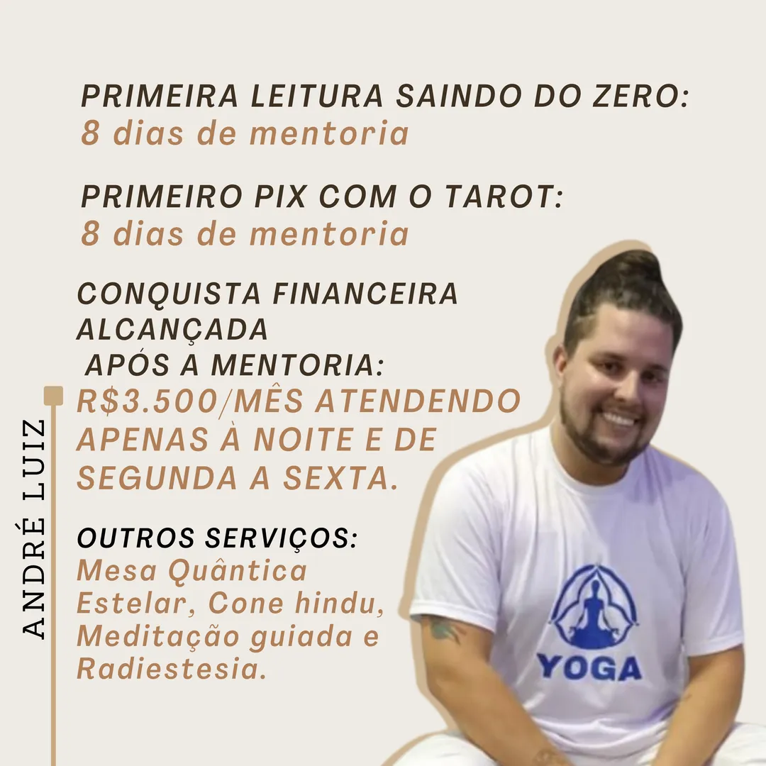 Resultado de aluno do curso de Tarot da Débora