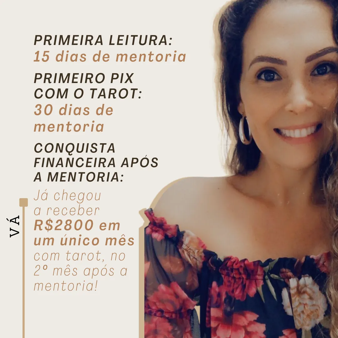 Resultado de aluno do curso de Tarot da Débora
