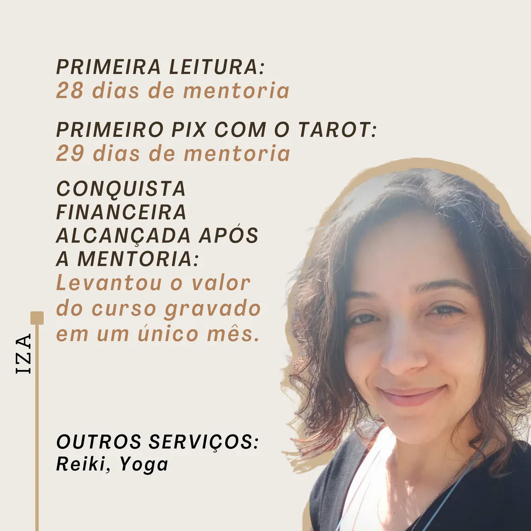 Resultado de aluno do curso de Tarot da Débora